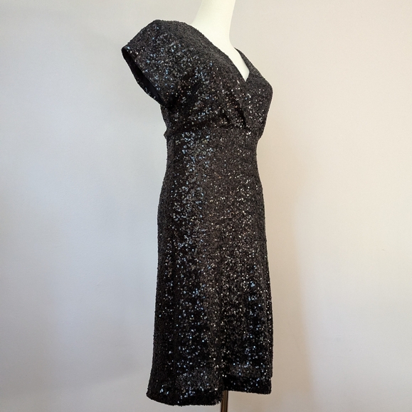 Tristan Black Sequin Dress - Picture 3 of 9